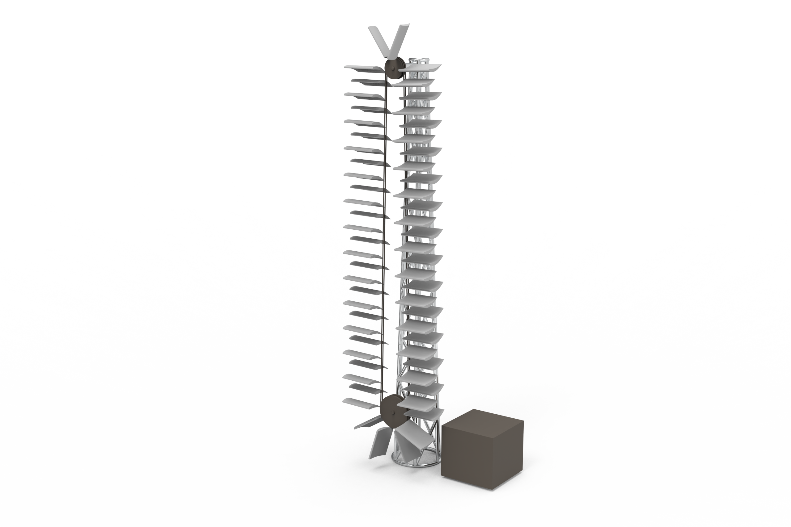 Nahaufnahme des 3D-Wind Device